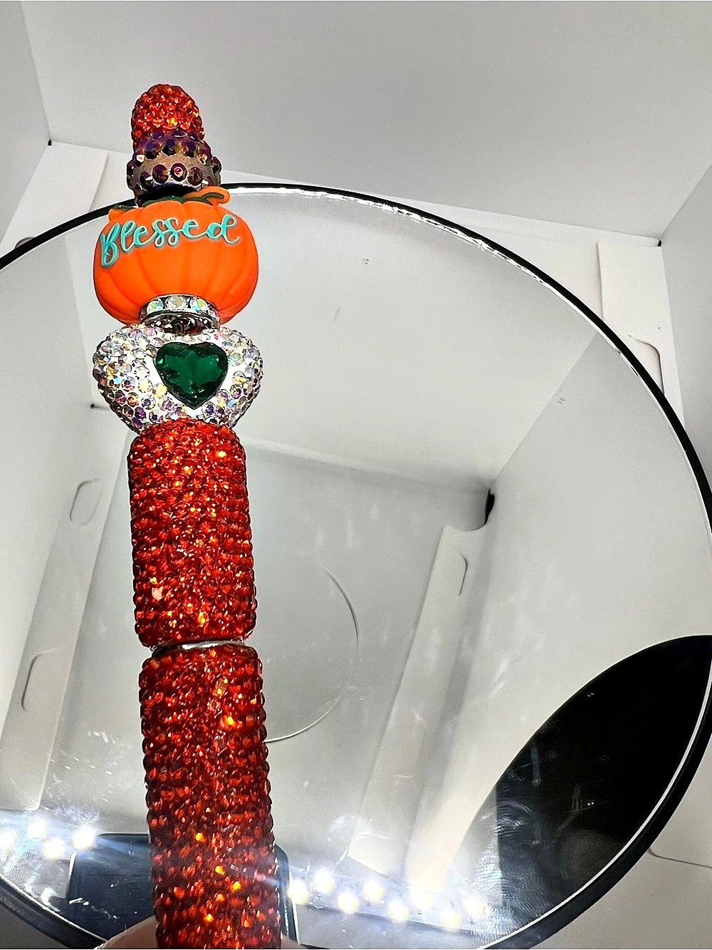 Rhinestone Pens Fall Thanksgiving Bling Pens Turkey Fox Pumpkin Sunflower Sparkl - Picture 3 of 11